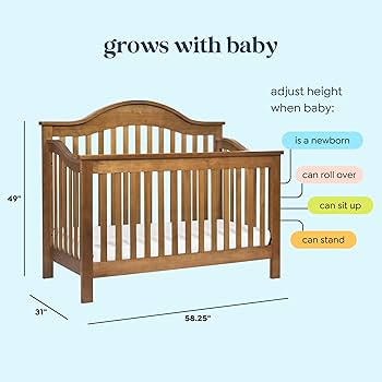Amazon.com: DaVinci Jayden 4-in-1 Convertible Crib in